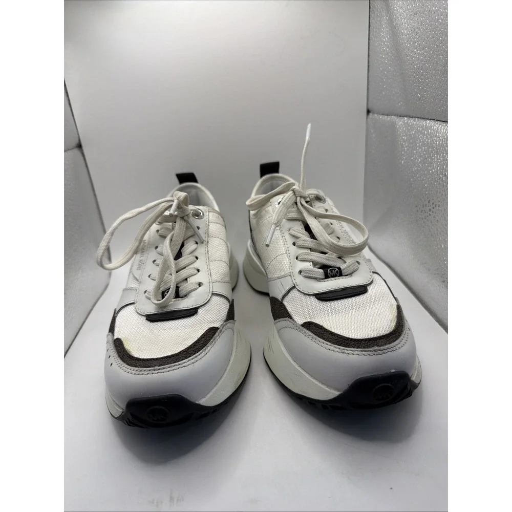 Michael Kors Flynn Trainer Sneakers Brown Multi Size 6